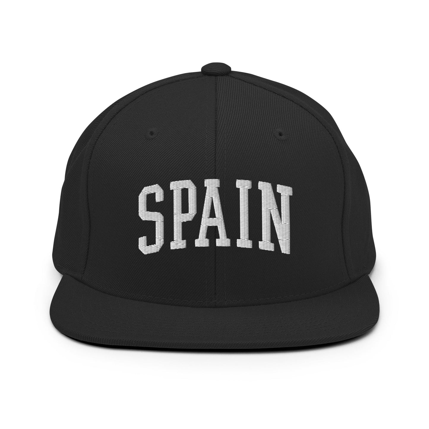 Spain Letterman Varsity Block Snapback Hat Black