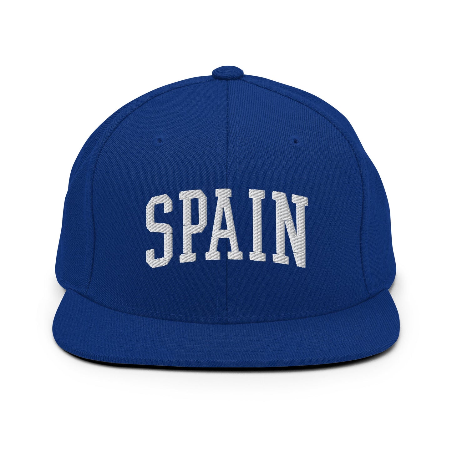 Spain Letterman Varsity Block Snapback Hat Royal Blue