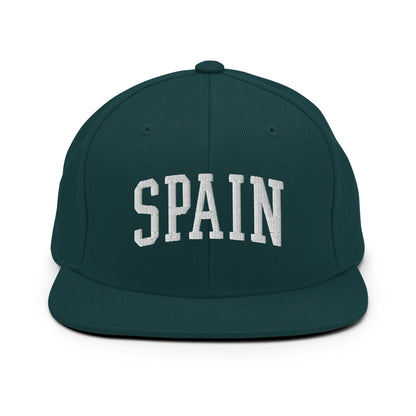 Spain Letterman Varsity Block Snapback Hat Spruce