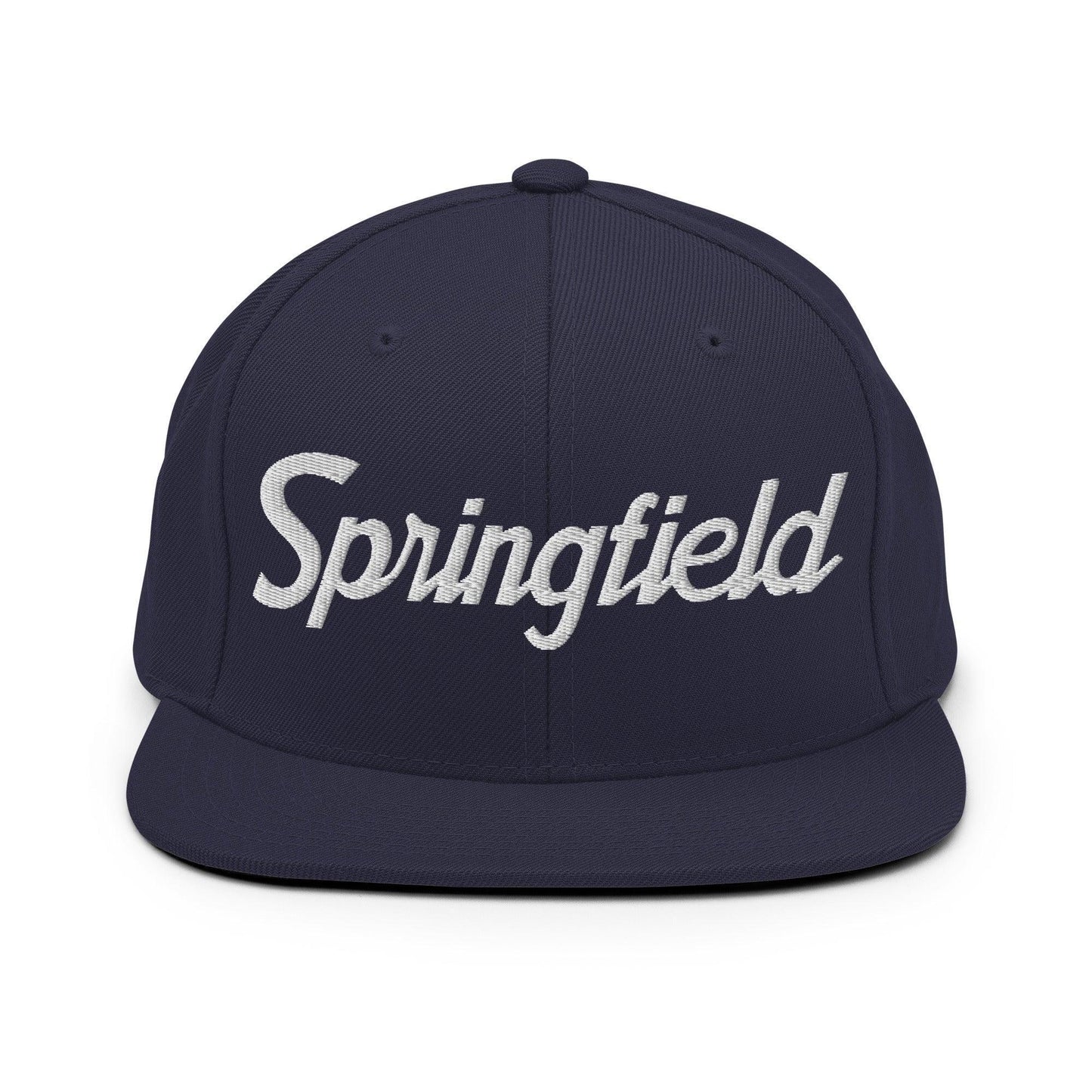 Springfield Script Snapback Hat Navy