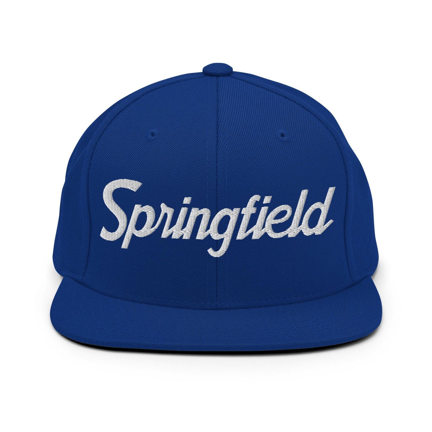 Springfield Script Snapback Hat Royal Blue