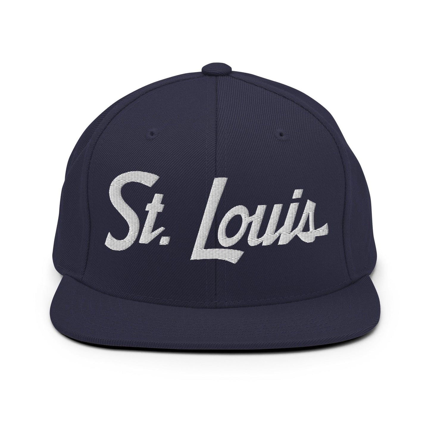 St. Louis Script Snapback Hat Navy