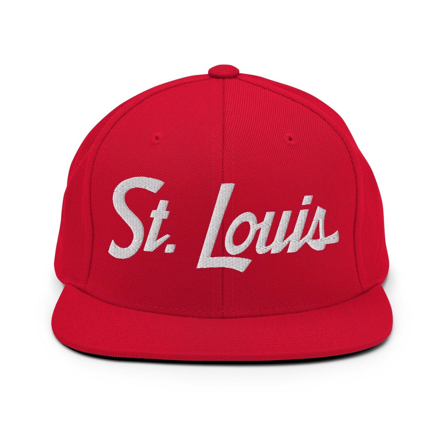 St. Louis Script Snapback Hat Red