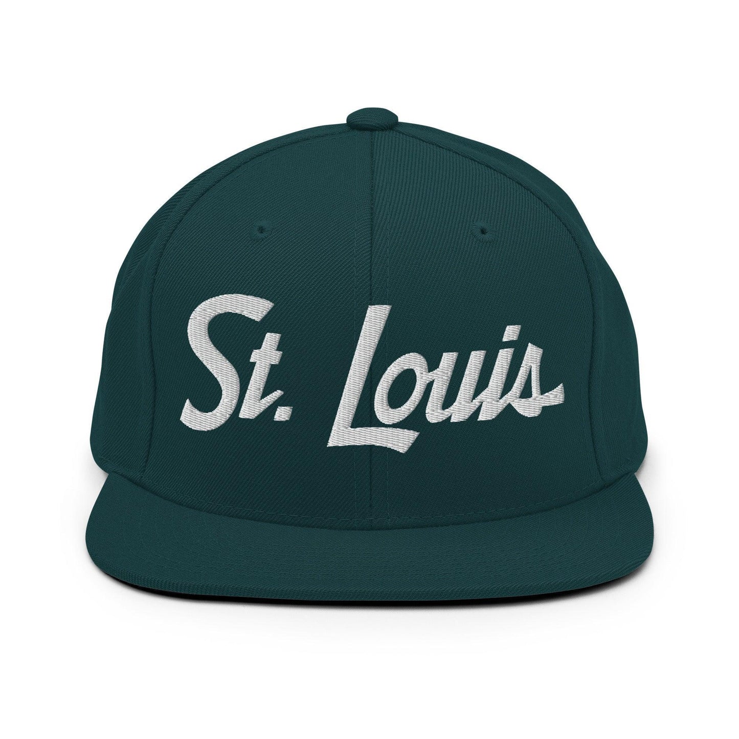 St. Louis Script Snapback Hat Spruce