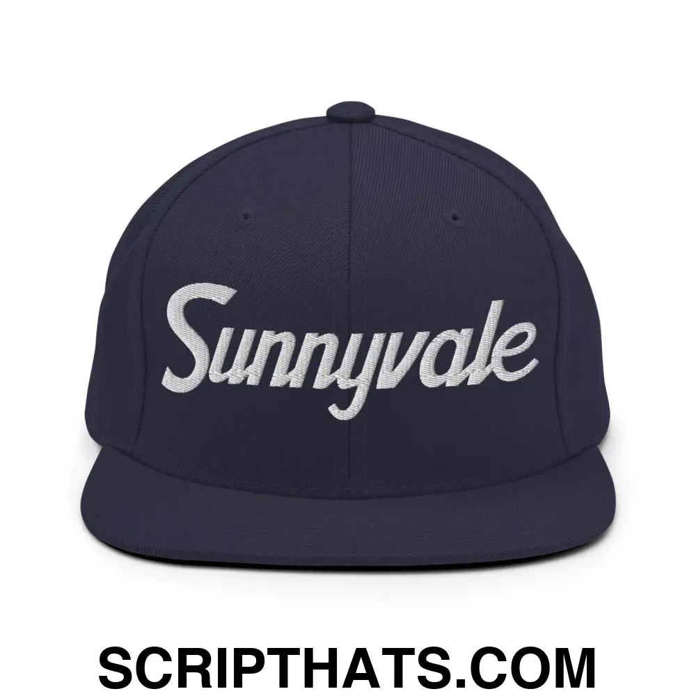 Sunnyvale Script Snapback Hat Navy