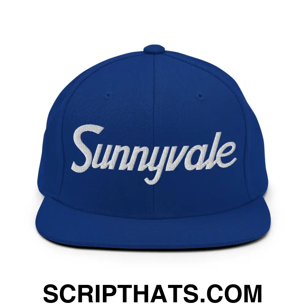 Sunnyvale Script Snapback Hat Royal Blue