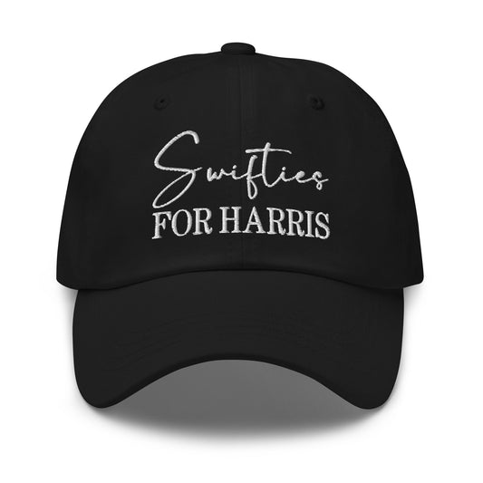 Swifties for Harris Kamala Dad Hat Black