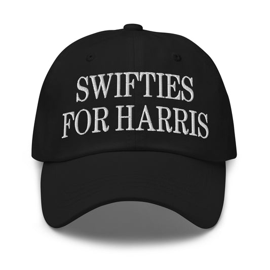 Swifties for Harris Kamala MAGA Parody Dad Hat Black