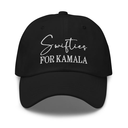 Swifties for Kamala Harris Dad Hat Black