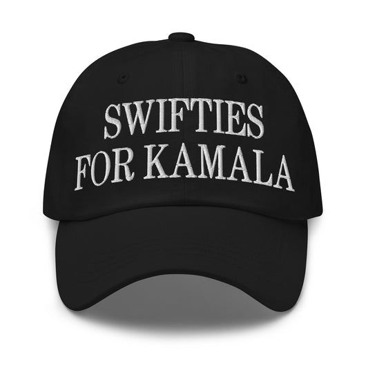 Swifties for Kamala Harris MAGA Parody Dad Hat Black