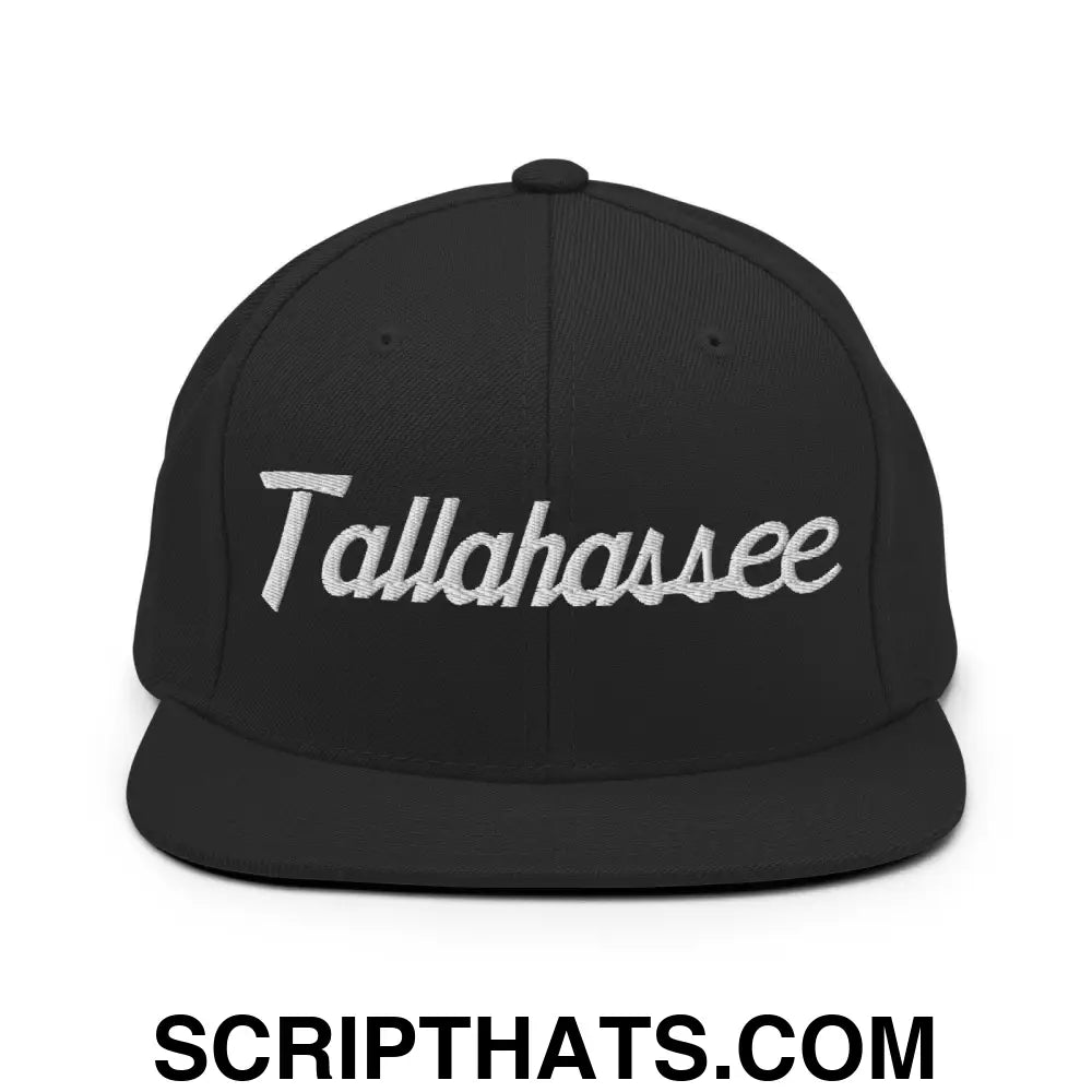 Tallahassee Script Snapback Hat Black