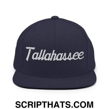 Tallahassee Script Snapback Hat Navy