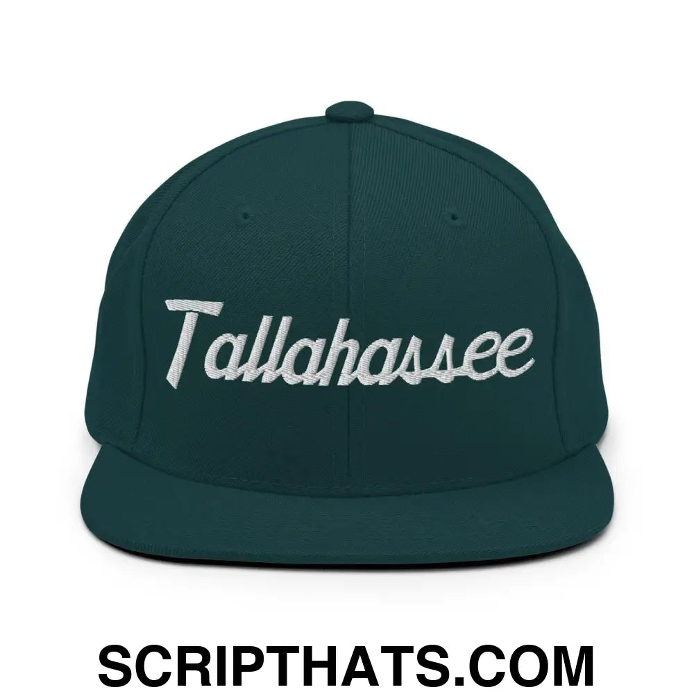 Tallahassee Script Snapback Hat Spruce