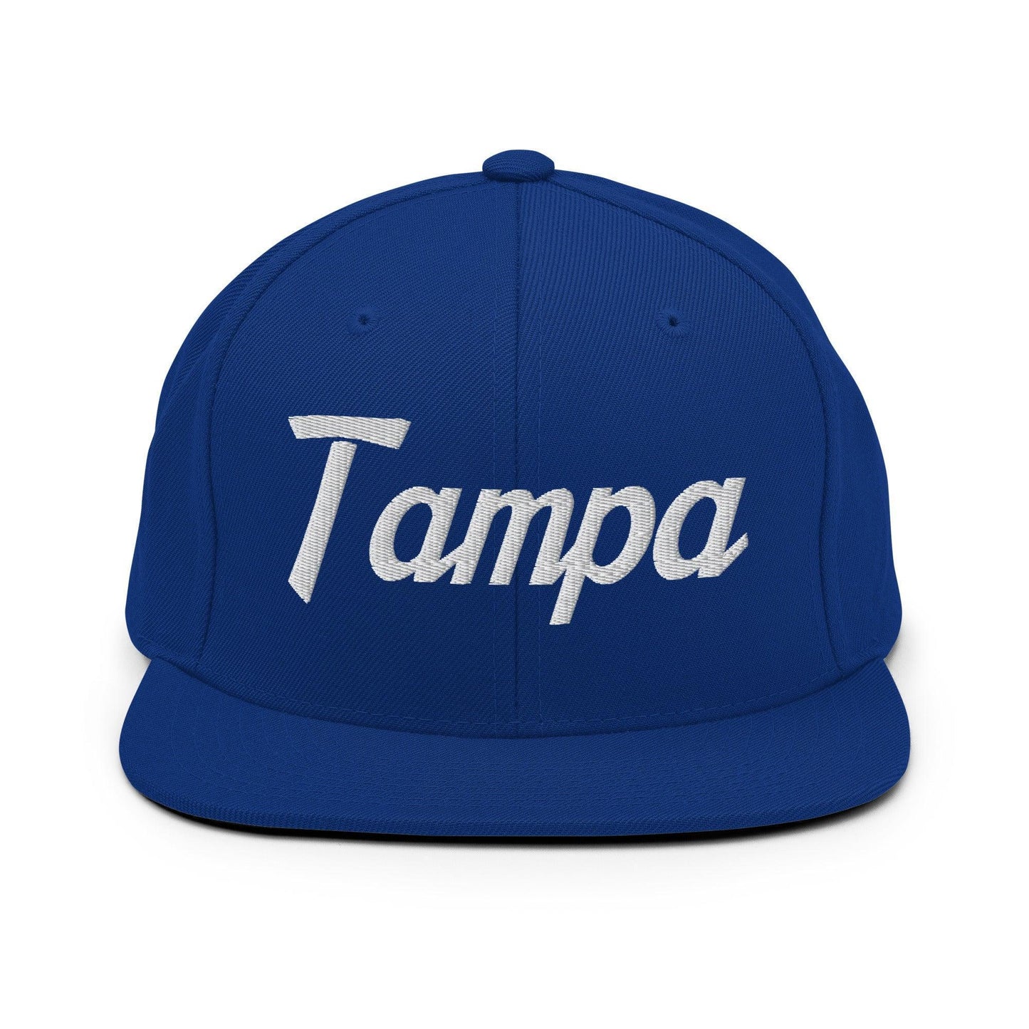 Tampa Script Snapback Hat Royal Blue