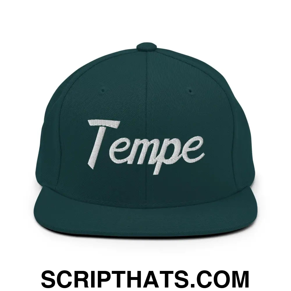 Tempe Script Snapback Hat Spruce