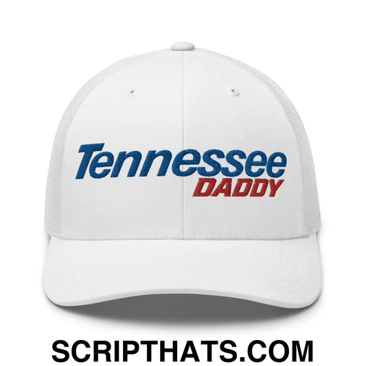 Tennessee Daddy Retro Trucker Hat White