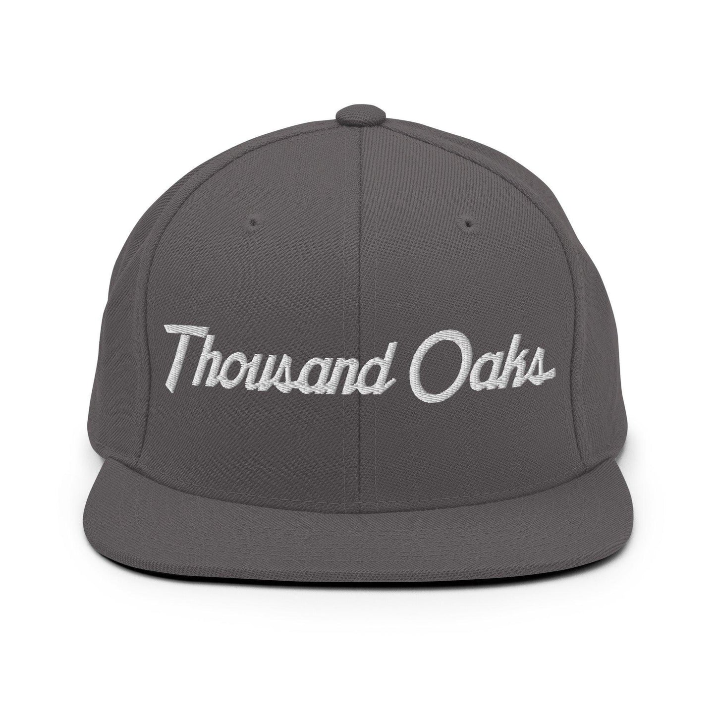 Thousand Oaks Script Snapback Hat Dark Grey