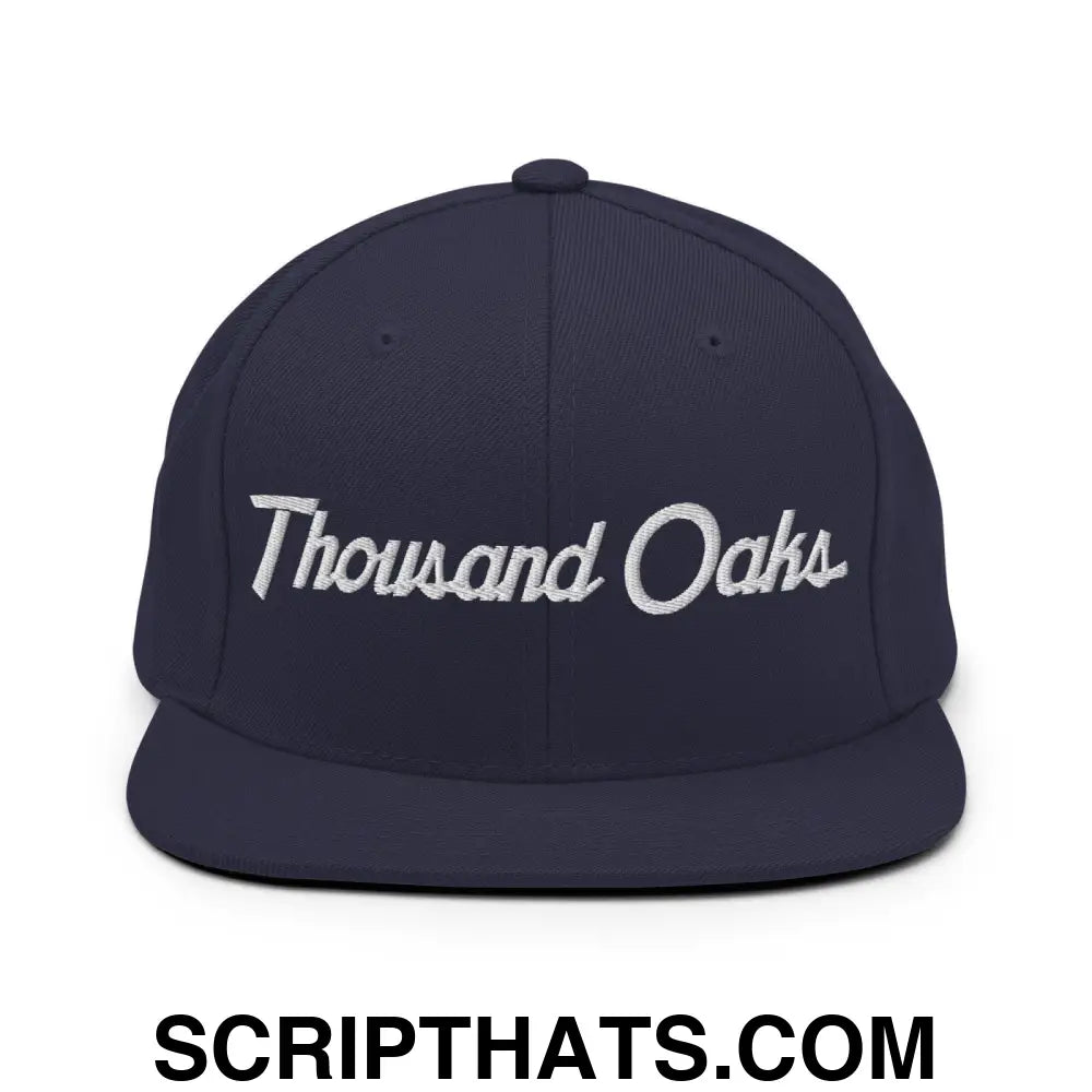 Thousand Oaks Script Snapback Hat Navy