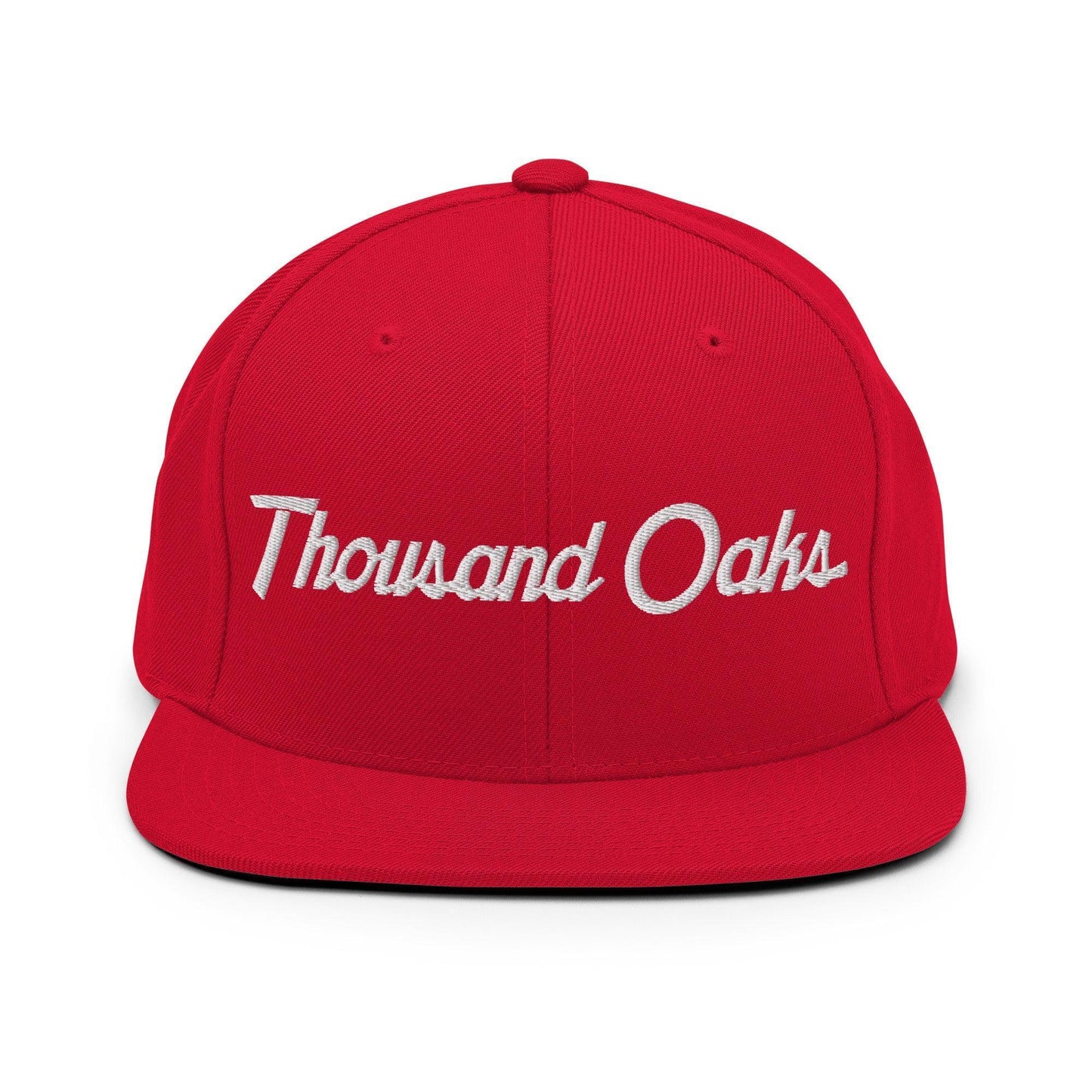 Thousand Oaks Script Snapback Hat Red