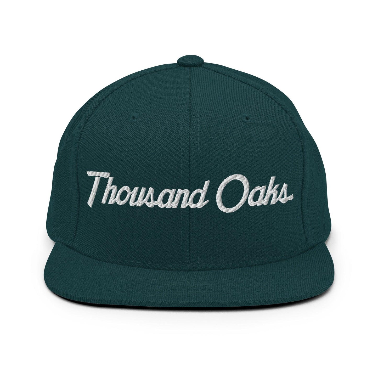 Thousand Oaks Script Snapback Hat Spruce