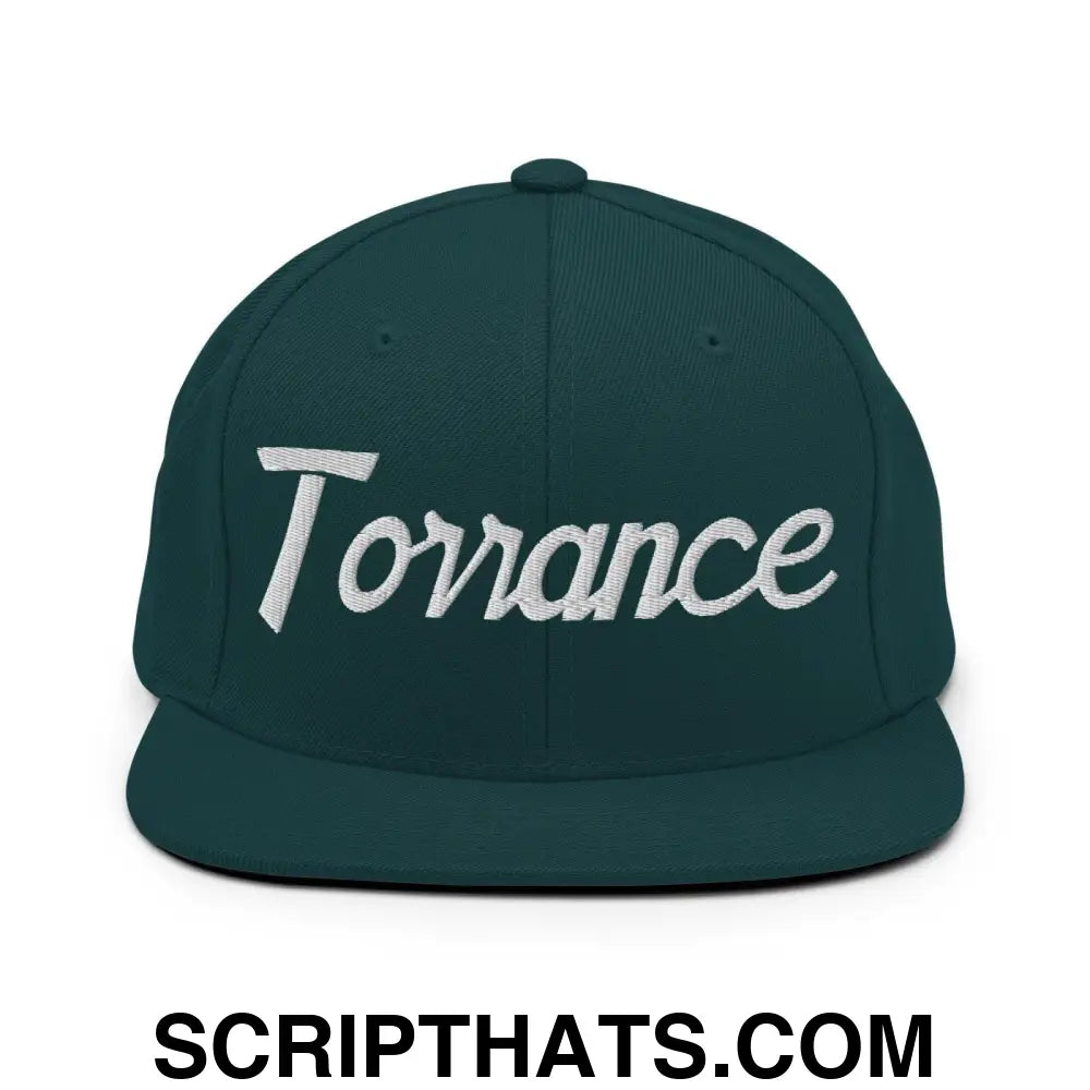 Torrance Script Snapback Hat Spruce