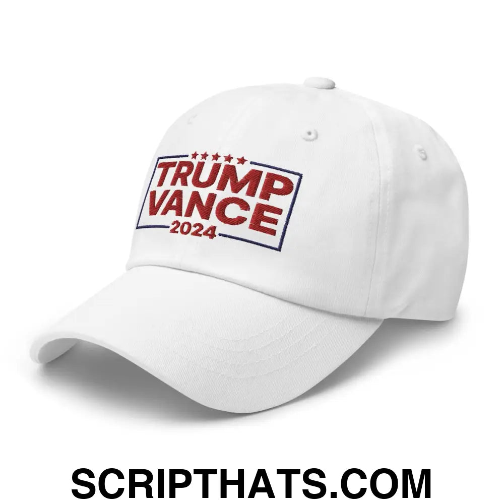 Trump Vance 2024 Dad Hat White