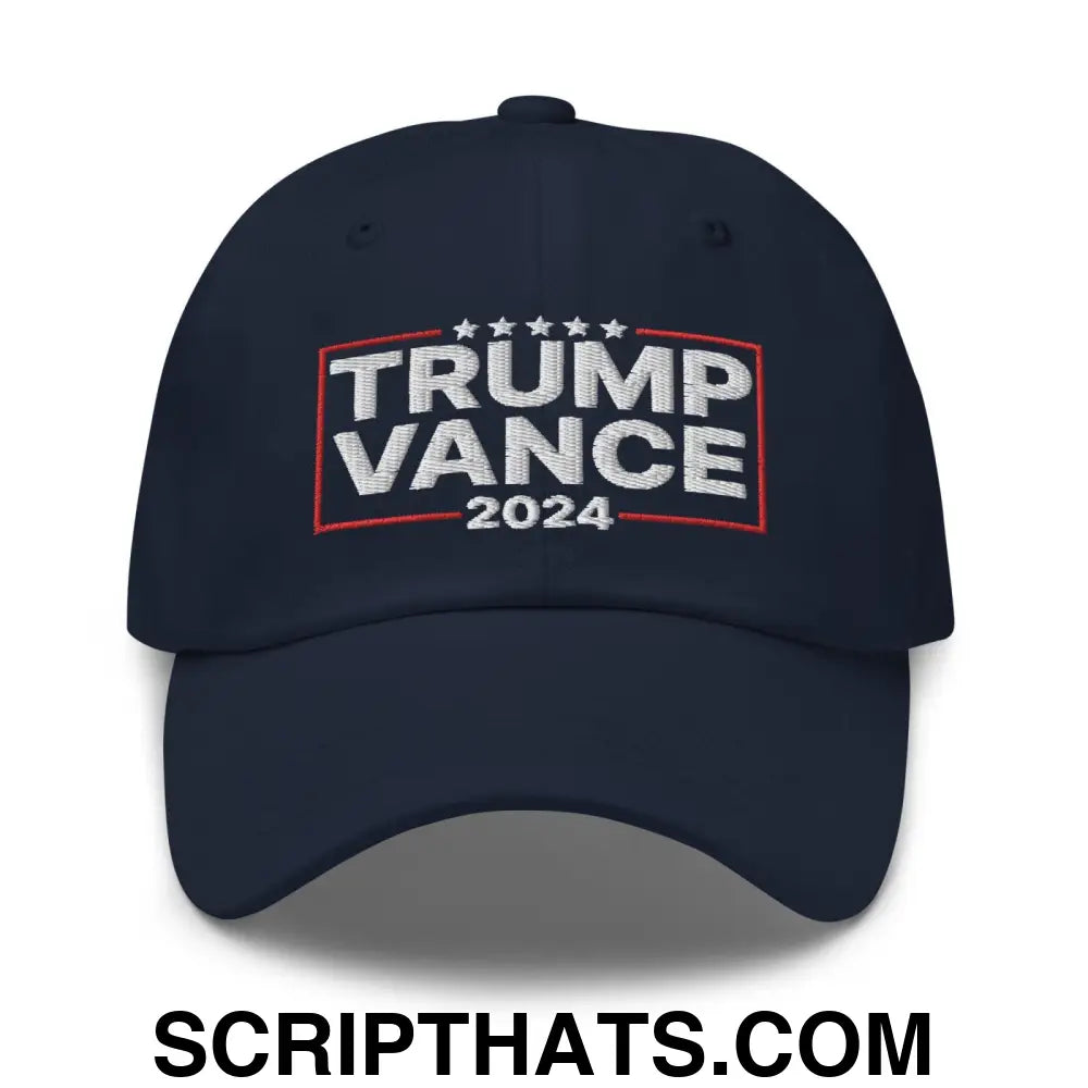 Trump Vance 2024 Dad Hat Navy