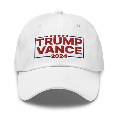 Trump Vance 2024 Dad Hat White