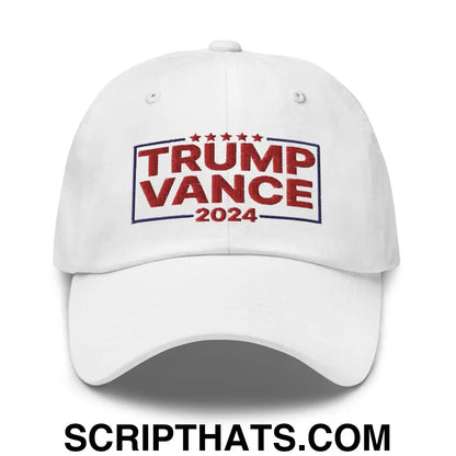 Trump Vance 2024 Dad Hat White