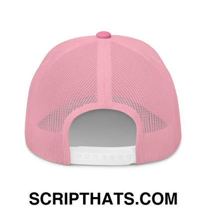 Trump Was Right About Everything Embroidered Mesh Trucker Hat Pink