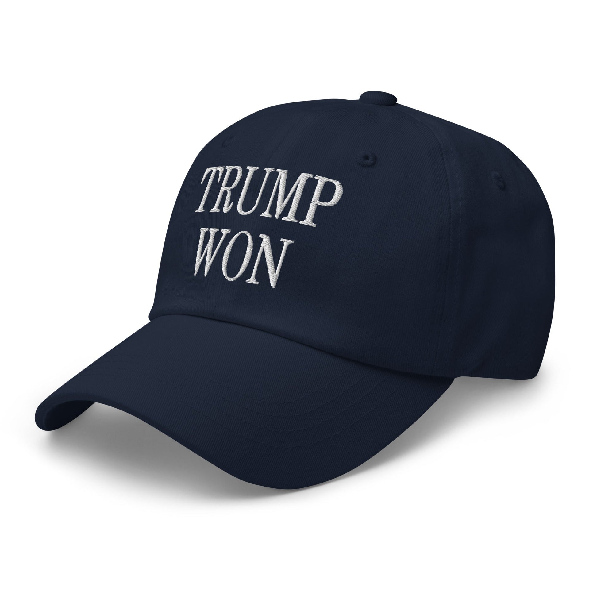 Trump Won 2020 2024 Golf Dad Hat Navy