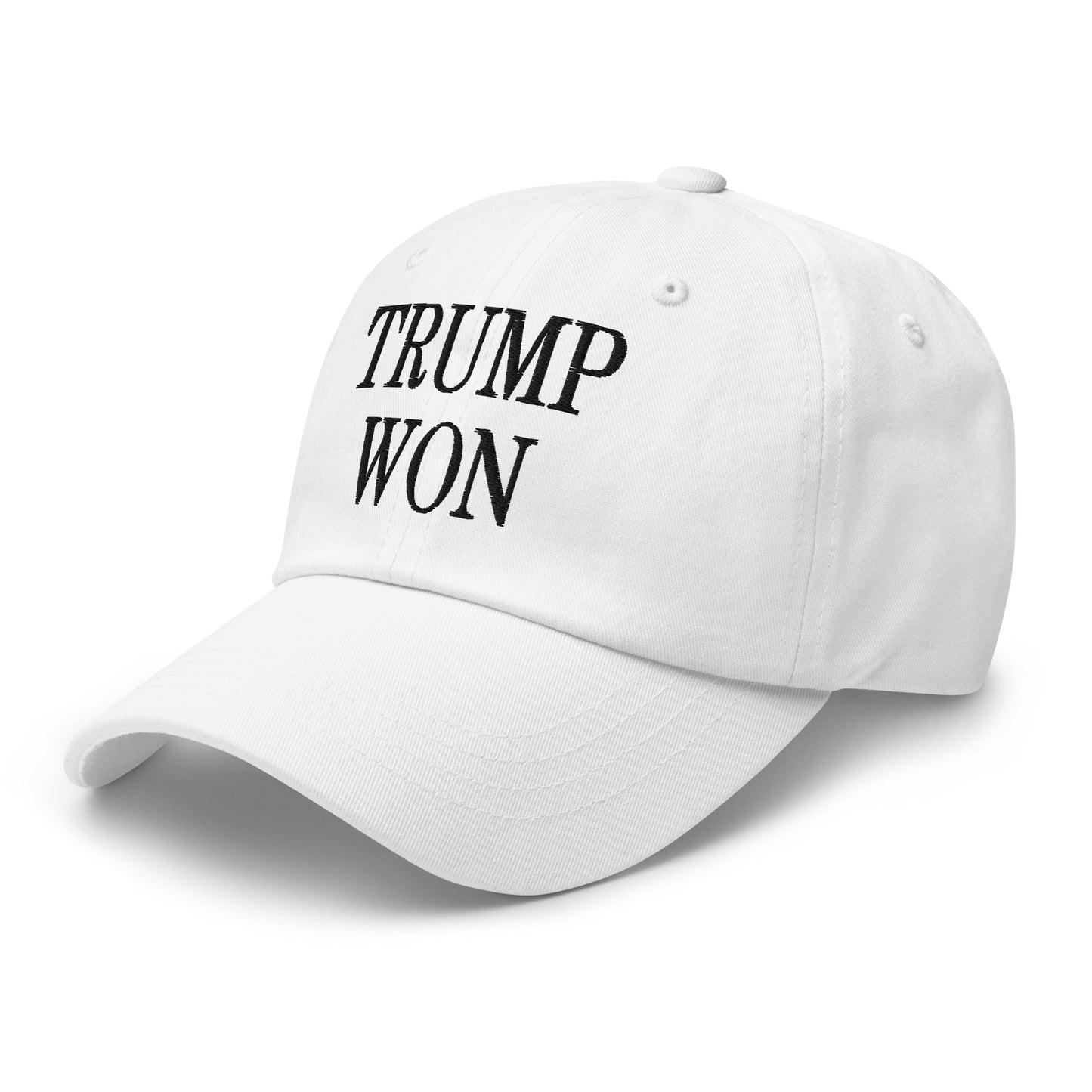 Trump Won 2020 2024 Golf Dad Hat White