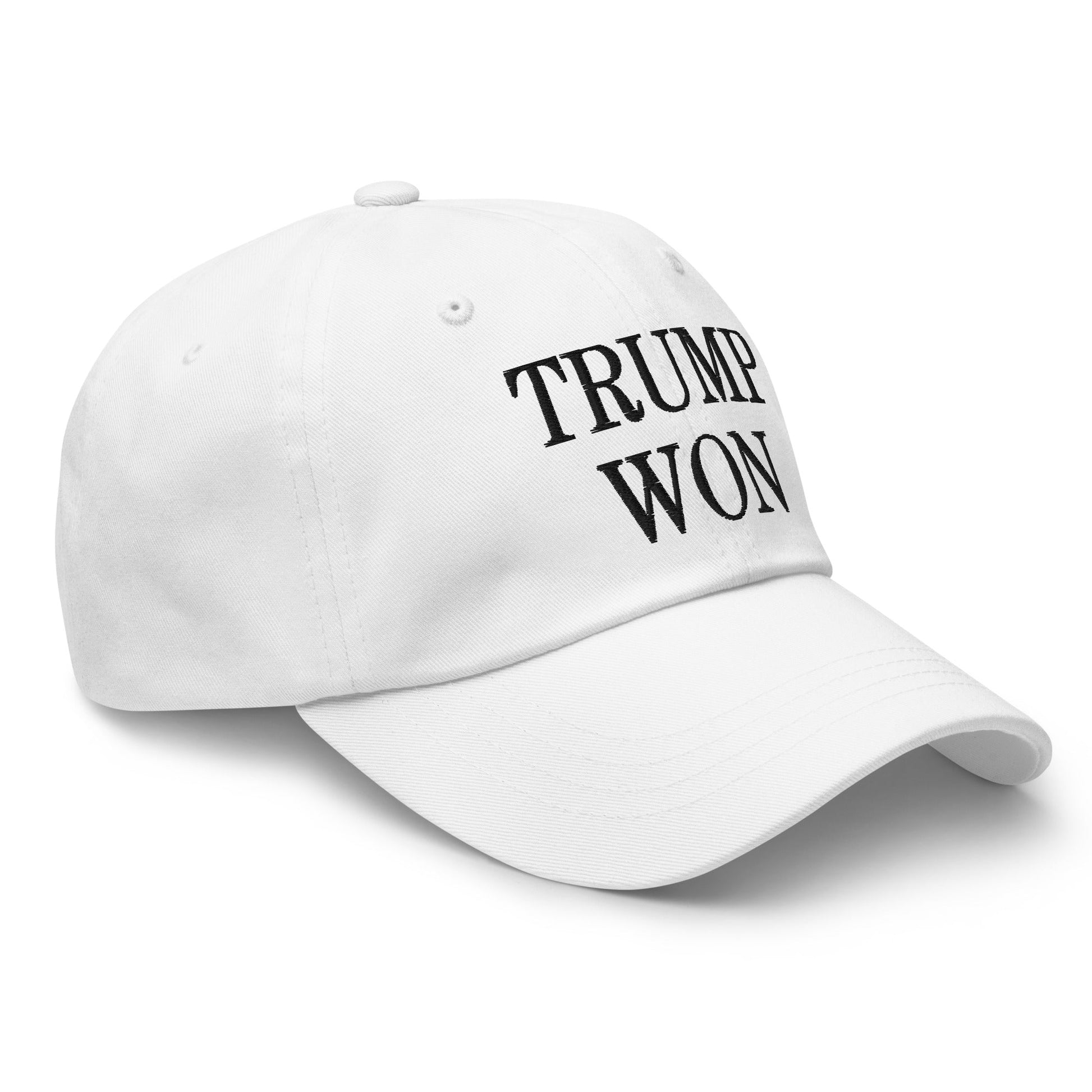 Trump Won 2020 2024 Golf Dad Hat White