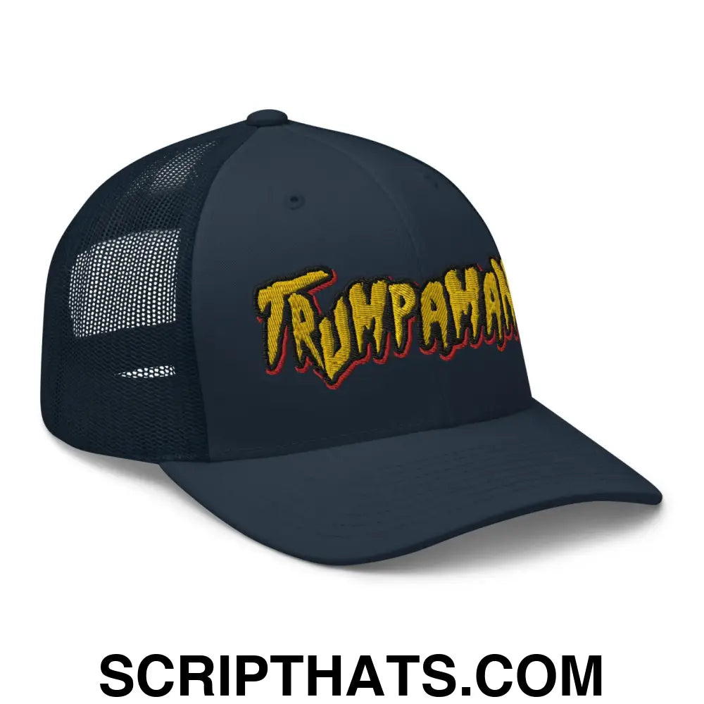 Trumpamania Donald Trump Retro Trucker Hat Navy