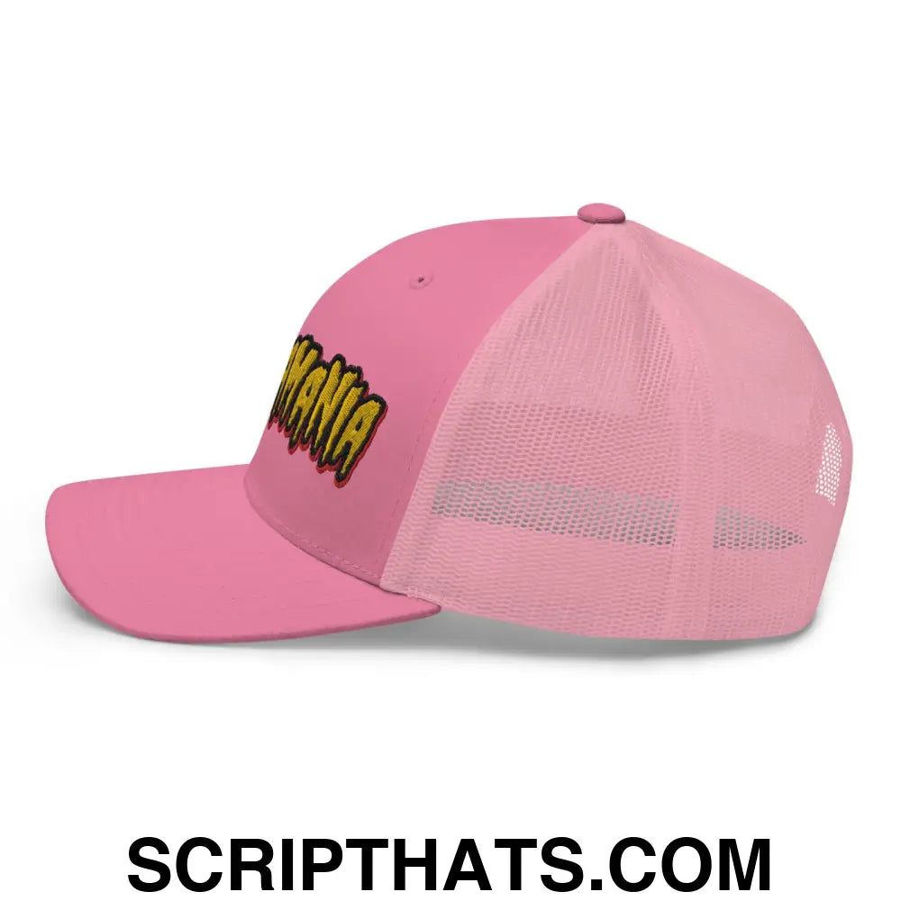 Trumpamania Donald Trump Retro Trucker Hat Pink