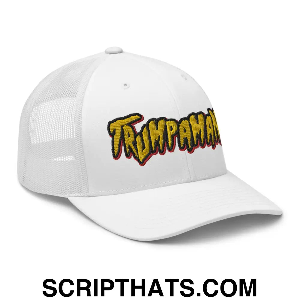 Trumpamania Donald Trump Retro Trucker Hat White