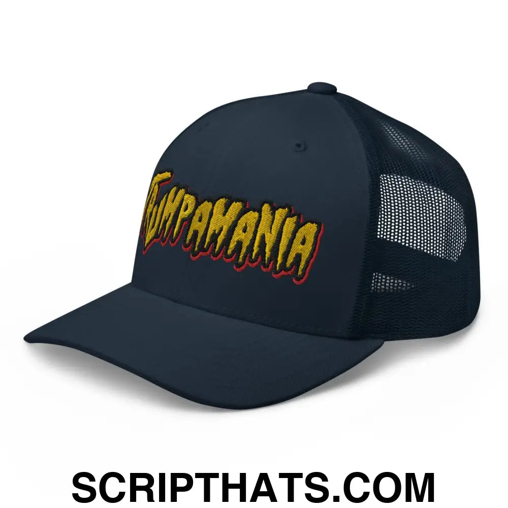 Trumpamania Donald Trump Retro Trucker Hat Navy