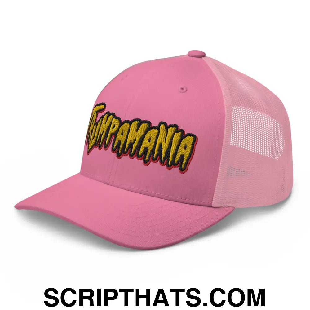 Trumpamania Donald Trump Retro Trucker Hat Pink