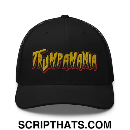 Trumpamania Donald Trump Retro Trucker Hat Black