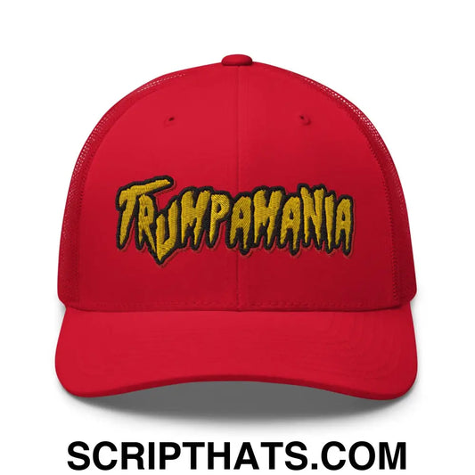 Trumpamania Donald Trump Retro Trucker Hat Red