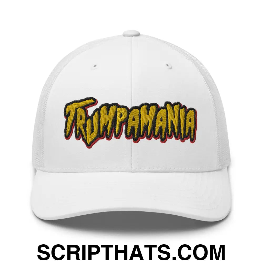 Trumpamania Donald Trump Retro Trucker Hat White