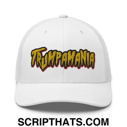 Trumpamania Donald Trump Retro Trucker Hat White