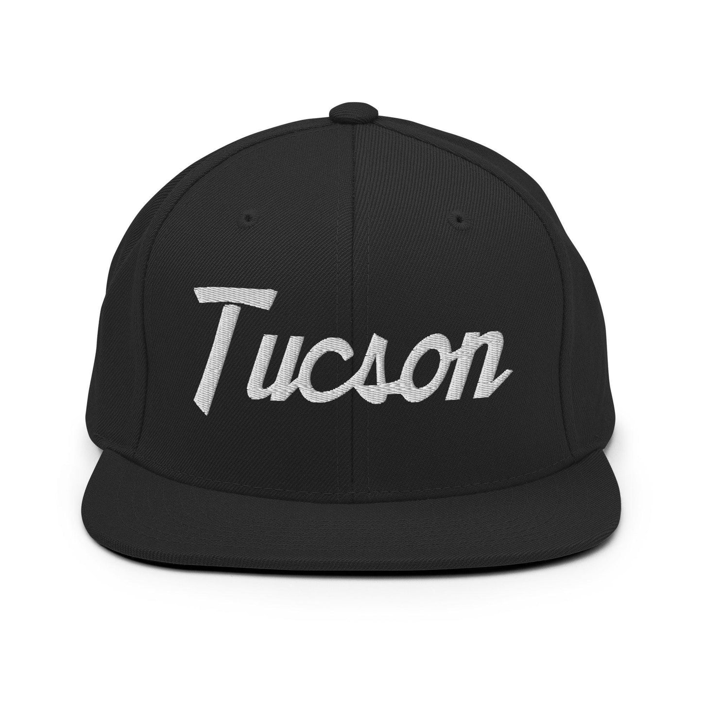 Tucson Script Snapback Hat Black