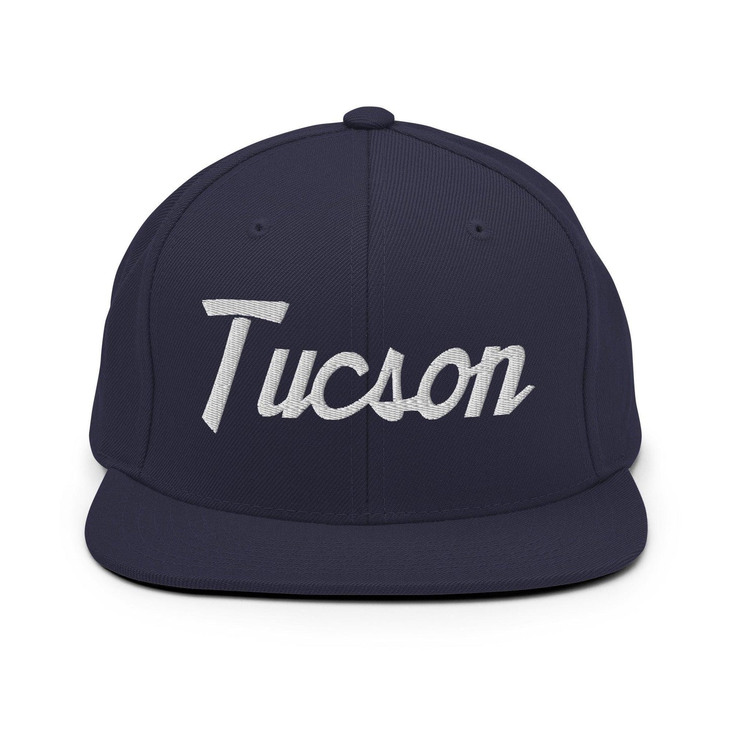 Tucson Script Snapback Hat Navy