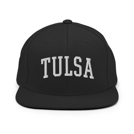 Tulsa II Varsity Letterman Block Snapback Hat Black