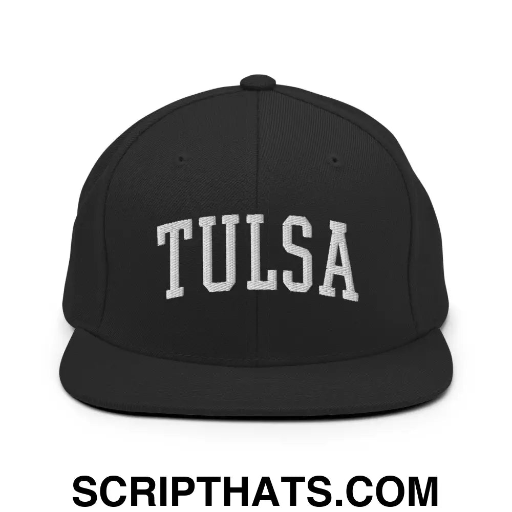 Tulsa II Varsity Letterman Block Snapback Hat Black