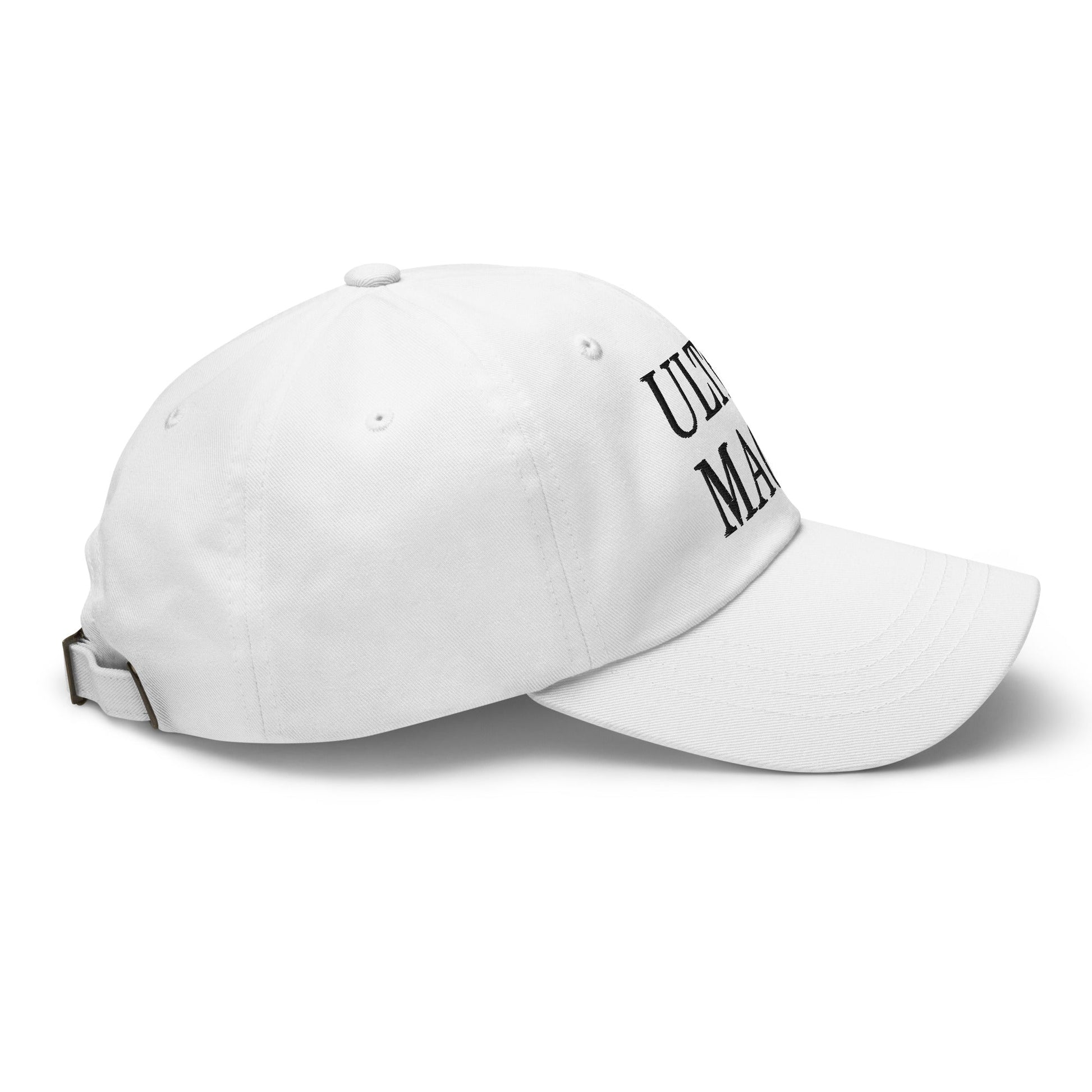 Ultra MAGA Golf Dad Hat White