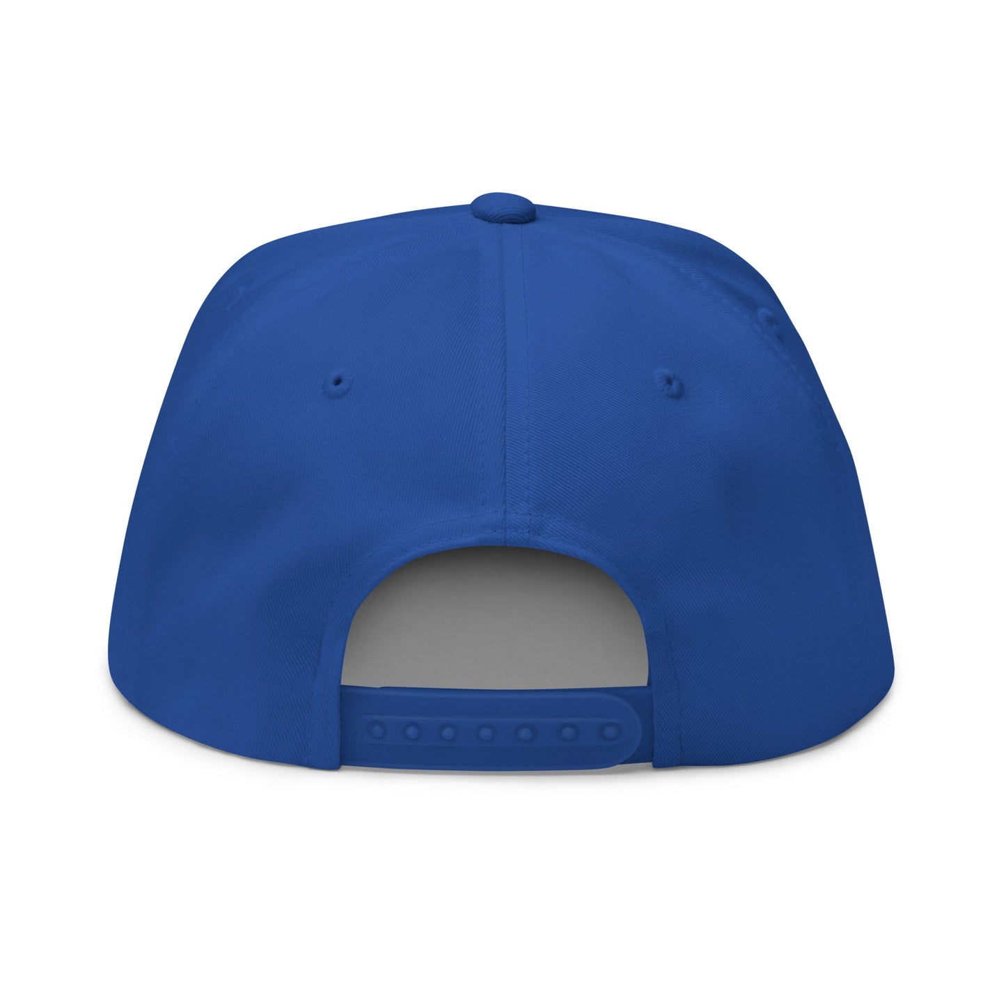 Unemployed Disabled Rat Embroidered 5 Panel Flat Bill Brim Snapback Hat Royal Blue