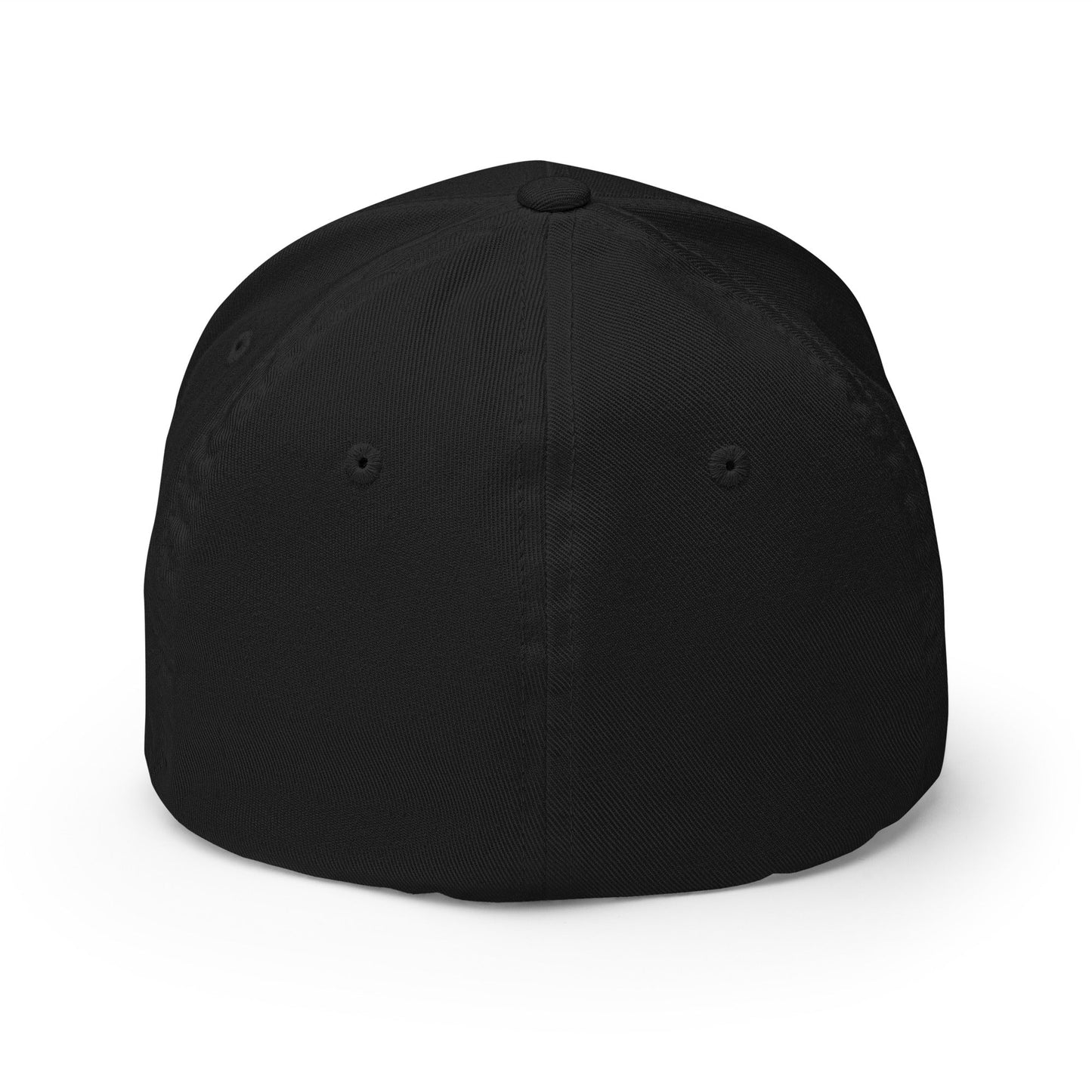 Unemployed Disabled Rat Embroidered Stretch Fit Baseball Hat Black