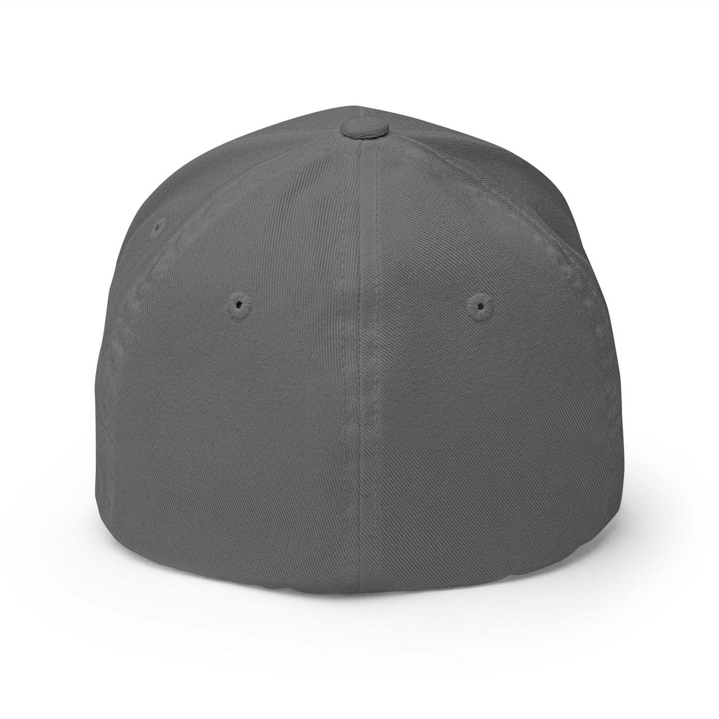 Unemployed Disabled Rat Embroidered Stretch Fit Baseball Hat Grey